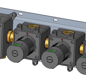 4 Way Thermostatic Concealed Valve with Volumn Control